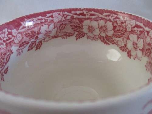 A SET OF FOUR VINTAGE ENOCH WEDGWOOD (TUNSTALL) "WOODLAND" CUPS AND SAUCERS