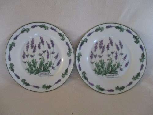TWO  WIESENTHAL, GERMANY  PLATES - LAVENDER DESIGN