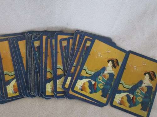 PLATNIK, AUSTRIA PLAYING CARDS - TWO PACKS OF KIMONO CARDS IN ORIGINAL BOX