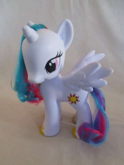 FOUR LARGE SIZE GENUINE HASBRO MY LITTLE PONIES TO DELIGHT A LITTLE GIRL - (2 ARE PEGASUS UNICORNS)