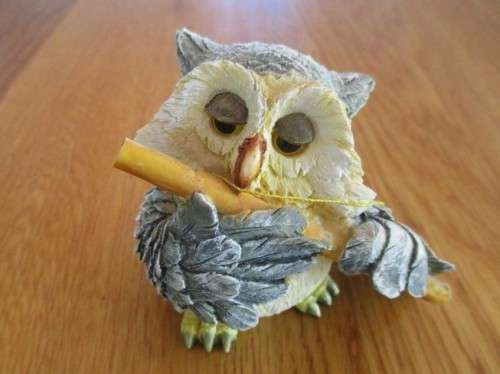 THE MOST ADORABLE HANDCRAFTED AND HAND PAINTED OWL ORCHESTRA BY COLLECTIBLE FEATURES