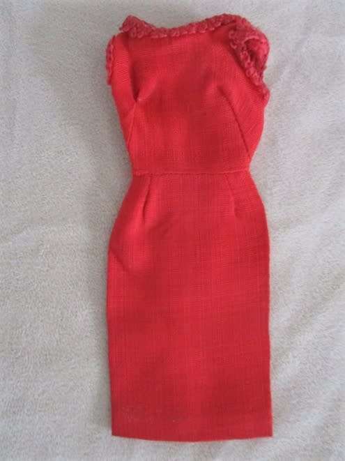 FOR YOUR VINTAGE BARBIE - MATTEL 1966/67 MATINEE FASHION # 1640 1965 "RED DELIGHT" FASHION PAK