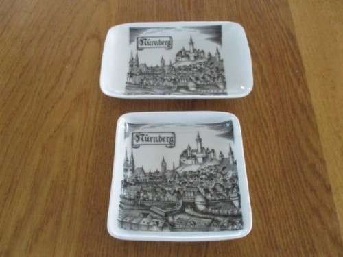 TWO MID CENTURY BTK, GERMANY `NURNBERG` BON-BON DISHES