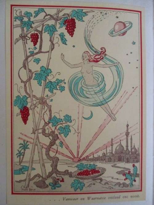 1950 1ST EDITION - THE RUBAIYAT IN AFRIKAANS - `DIE ONHERWINBARE HEDE` BY Abr. H. JONKER