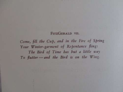 1950 1ST EDITION - THE RUBAIYAT IN AFRIKAANS - `DIE ONHERWINBARE HEDE` BY Abr. H. JONKER