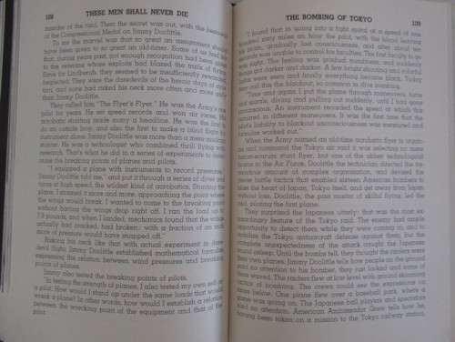 1945 HARD COVER PLUS DUST COVER - THESE MEN SHALL NEVER DIE BY LOWELL THOMAS