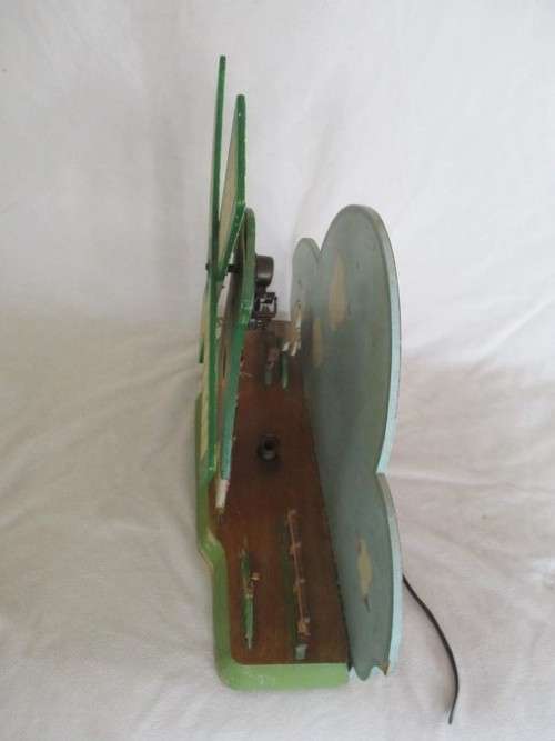 A VERY OLD UNIQUE LARGE MUSICAL, ROTATING WINDMILL LAMP IN NEED OF TLC - MUSICAL MECHANISM WORKING