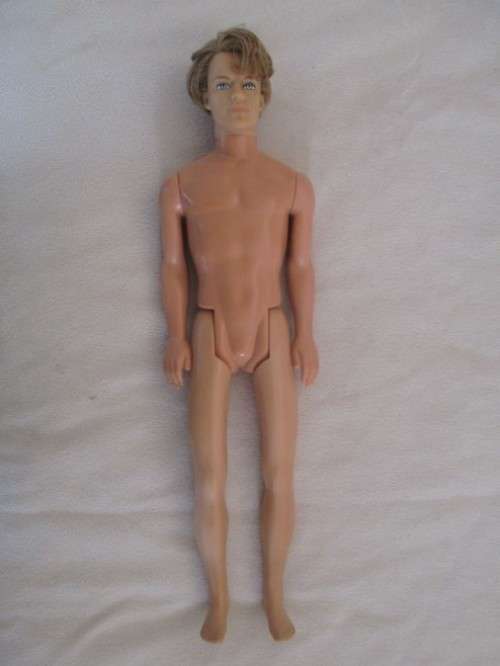 MATTEL KEN DOLL (BARBIE'S BOYFRIEND) IN COOL "LEATHER" JACKET AND JEANS