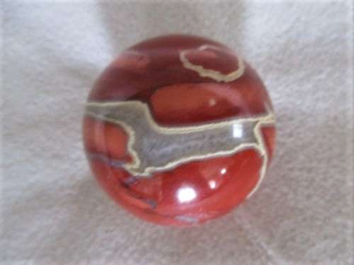 THREE STUNNING ROUND POLISHED GEMSTONES - STRESS BALLS? - AMAZING COLOURS (DISREGARD REFLECTIONS)