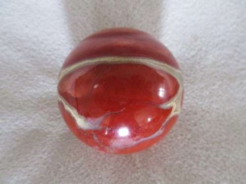 THREE STUNNING ROUND POLISHED GEMSTONES - STRESS BALLS? - AMAZING COLOURS (DISREGARD REFLECTIONS)