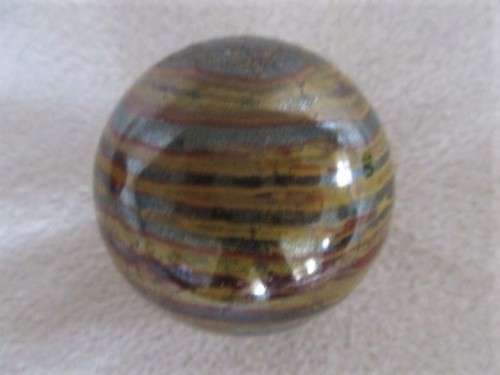 THREE STUNNING ROUND POLISHED GEMSTONES - STRESS BALLS? - AMAZING COLOURS (DISREGARD REFLECTIONS)
