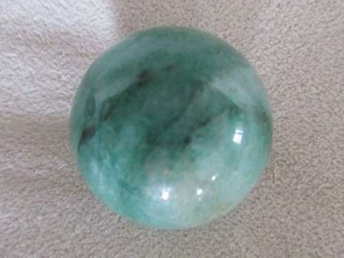 THREE STUNNING ROUND POLISHED GEMSTONES - STRESS BALLS? - AMAZING COLOURS (DISREGARD REFLECTIONS)