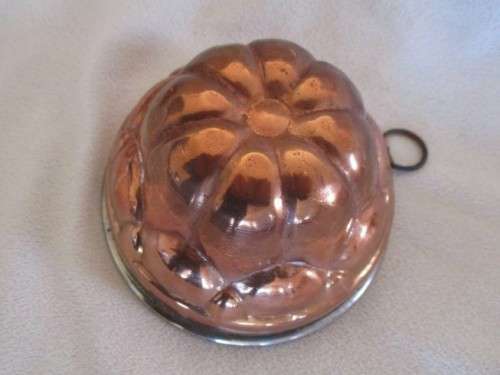 FOR CONTESSA ONLY - A SET OF THREE COLLECTABLE ANTIQUE COPPER JELLY MOULDS