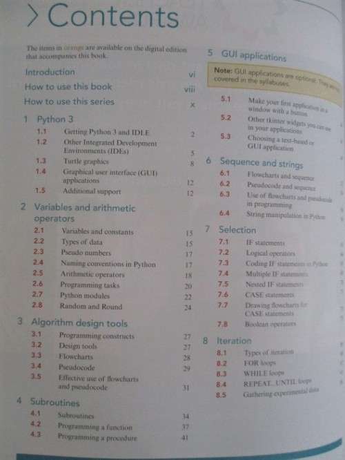 COMPUTER SCIENCE FOR CAMBRIDGE IGCSE & O LEVEL - PROGRAMMING BOOK FOR PYTHON - NEW