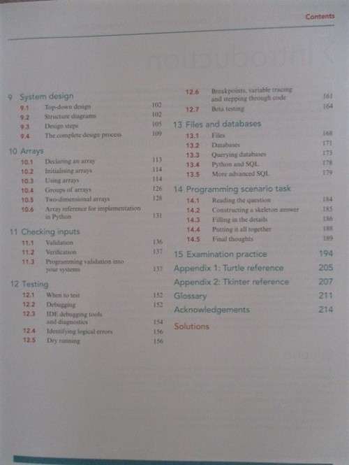 COMPUTER SCIENCE FOR CAMBRIDGE IGCSE & O LEVEL - PROGRAMMING BOOK FOR PYTHON - NEW