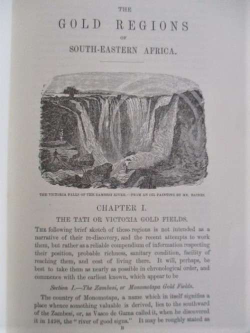 RHODESIANA - THE GOLD REGIONS OF SOUTH EASTERN AFRICA - THOMAS BAINES