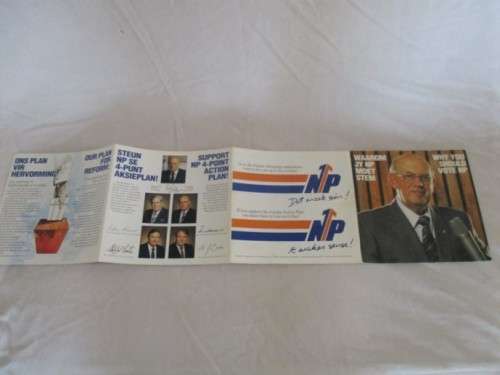 POLITICAL HISTORY - 6 MAY 1987 BOOKLET AND RECORD - ENGLISH AND AFRIKAANS - WHY YOU SHOULD VOTE NP