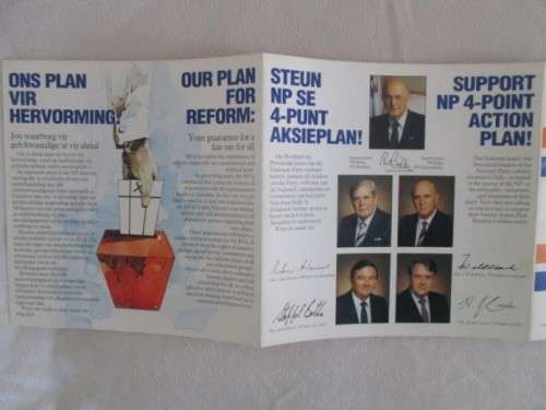 POLITICAL HISTORY - 6 MAY 1987 BOOKLET AND RECORD - ENGLISH AND AFRIKAANS - WHY YOU SHOULD VOTE NP