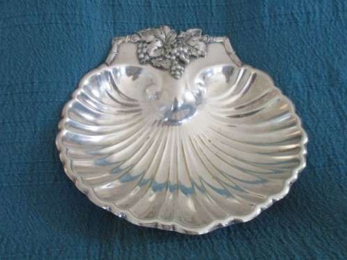 Relisted - Large Reed & Barton 209 silver plated footed scallop shell dish