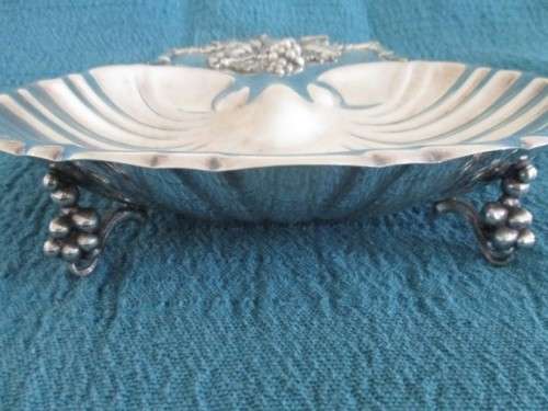 Relisted - Large Reed & Barton 209 silver plated footed scallop shell dish