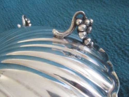 Relisted - Large Reed & Barton 209 silver plated footed scallop shell dish