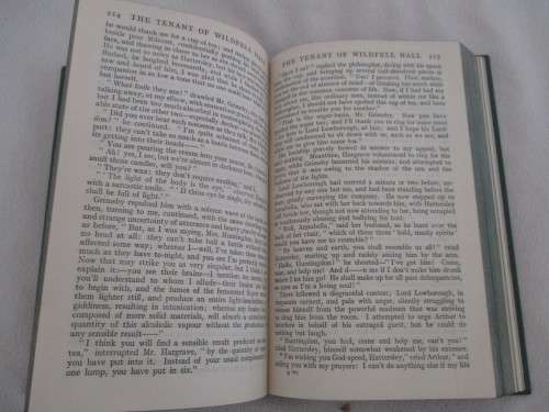 1935 HARD COVER - THE TENANT OF WILDFELL HALL /AGNES GREY BY ANNE BRONTE