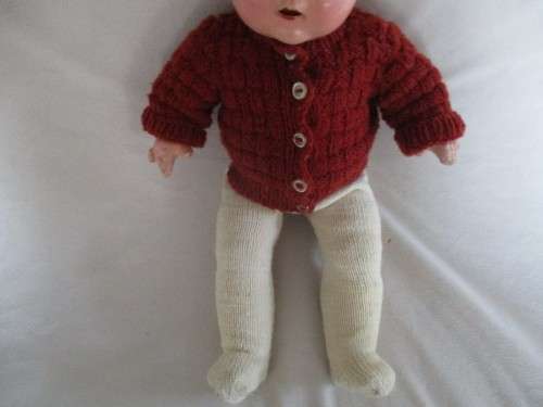 ANTIQUE RELIABLE, CANADA DOLL  - OPEN/CLOSE EYES & TWO CUTE FRONT TEETH