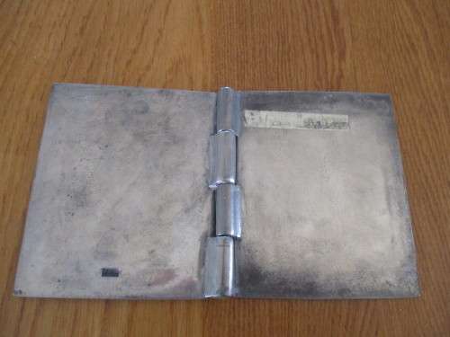 VINTAGE CARROL BOYES PEWTER NOTEBOOK HOLDER