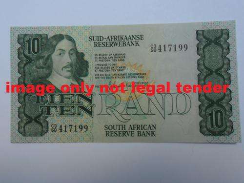 Uncirculated GPC de Kock R10 note