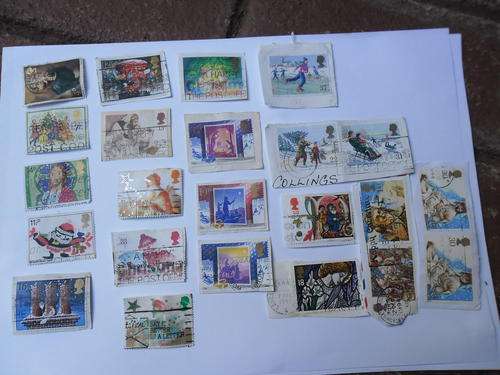 23 assorted christmas stamps-Great Britain