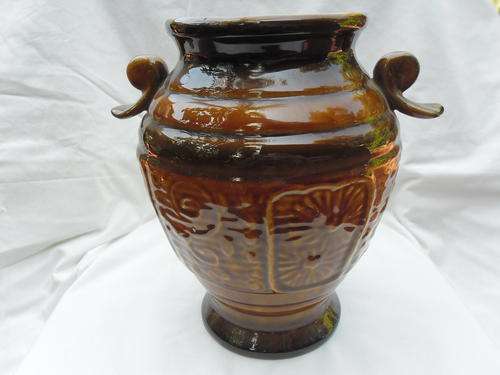 Striking large Brown Vase in Beautiful Condition