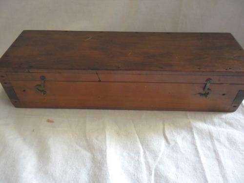 LOOK AT THIS!!VINTAGE STENCIL SET IN HINGED WOODEN CASKET WITH SO MANY LITTLE INSTRUMENTS!!
