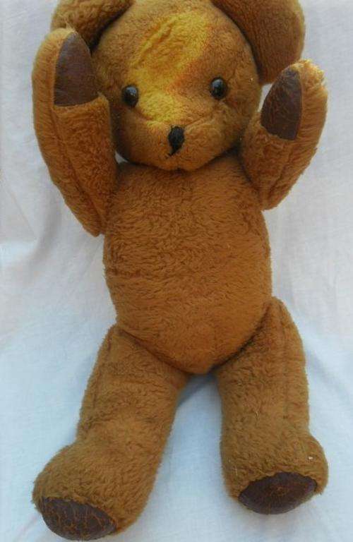 WOW!!  EARLY 60'S VINTAGE TEDDY BEAR(LARGE - 66CM) MADE IN SOUTH AFRICA BY REINDEER!!