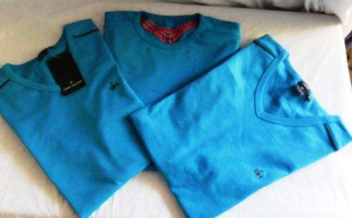 WOW!!!  THREE DANIEL HECHTER T SHIRTS FOR ONE PRICE (ONE BRAND NEW!!)