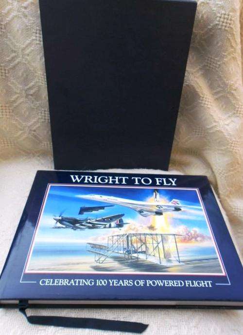 ART?? HISTORY?? AVIATION?? BOOK "WRIGHT TO FLY" - AS NEW IN SLIP CASE!!  STUNNING BOOK!!!!