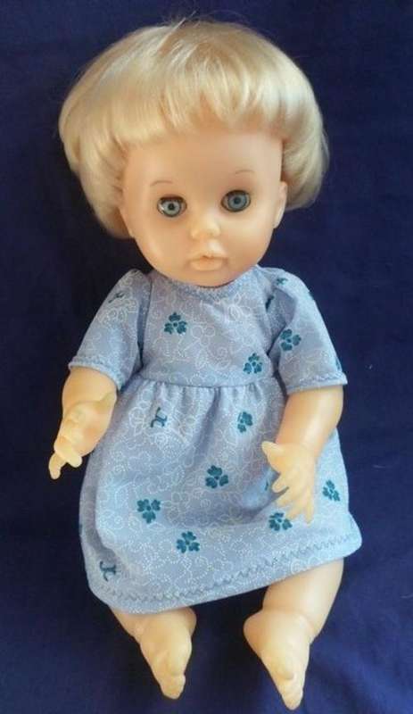 A FIRST LOVE DRINK AND WET DOLL -NOT PERFECT BUT ADORABLE WITH HER THICK HEAD OF HAIR!!