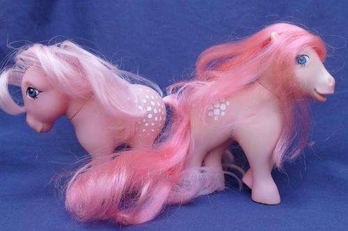 WOW!! THE FIRST 1982 AND THE SECOND 1983 "MY LITTLE PONY" COTTON CANDY FOR ONE PRICE!!