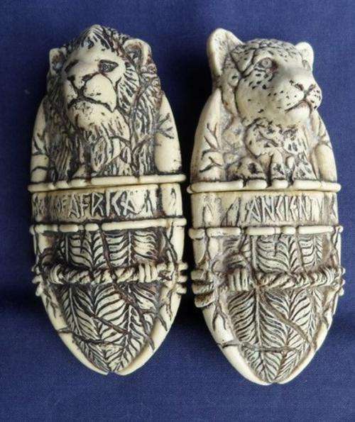 TWO UNUSUAL PERFUME "BOTTLES"
