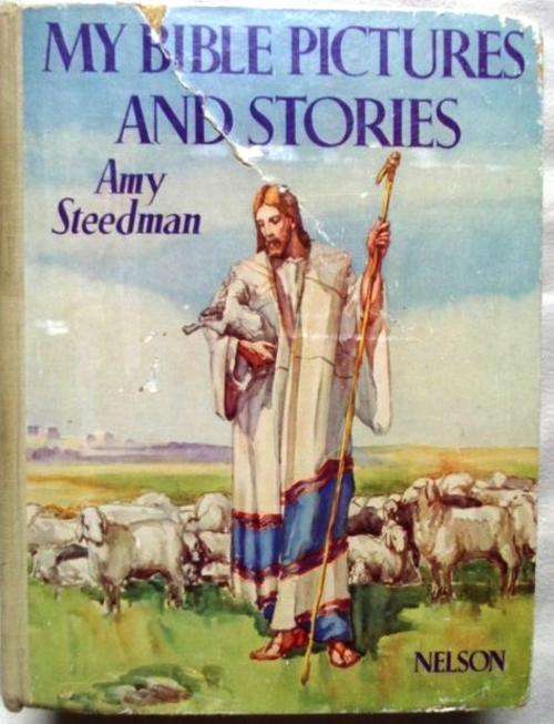 A VERY, VERY RARE AND COLLECTABLE CHILDREN'S BIBLE (CIRCA 1920's) WITH WONDERFUL, FAMILIAR PICTURES!