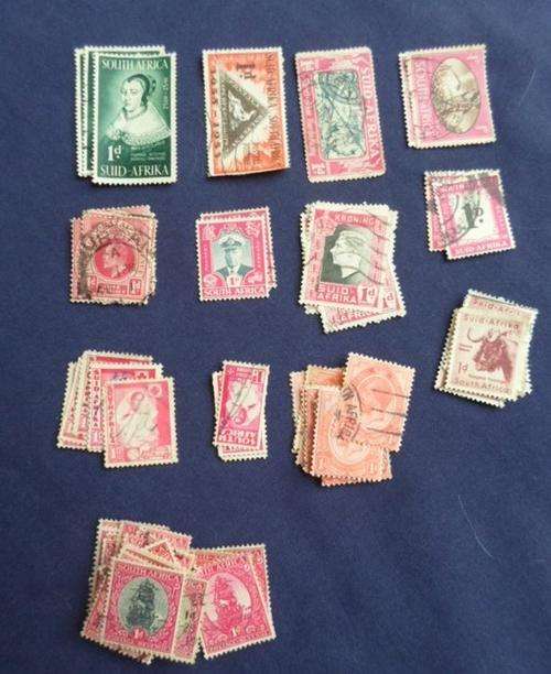 69 X 1D STAMPS (13 DIFFERENT TYPES) FOR THE EXPERTS TO CHECK!!