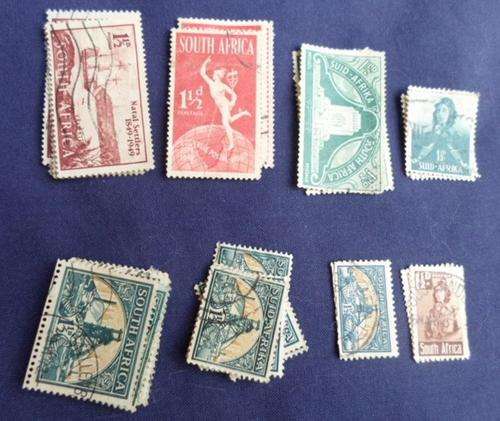 30 X 1 1/2 D STAMPS (8 DIFFERENT TYPES) FOR THE EXPERTS TO CHECK!!