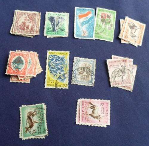 36 x S.A. STAMPS (4D TO 1'6 ) FOR  THE EXPERTS TO CHECK!!