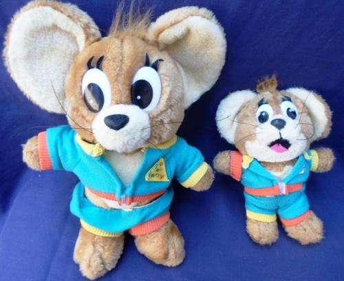 HOW CUTE - HERE WE HAVE JERRY FROM TOM AND JERRY IN TWO SIZES FOR ONE PRICE