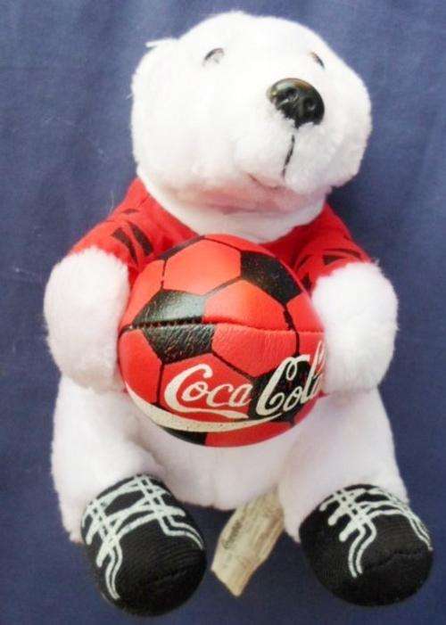 A COLLECTABLE 1998 FOOTBALL COCA-COLA POLAR BEAR