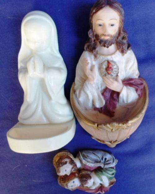 THREE LOVELY RELIGIOUS ICONS/ORNAMENTS!!