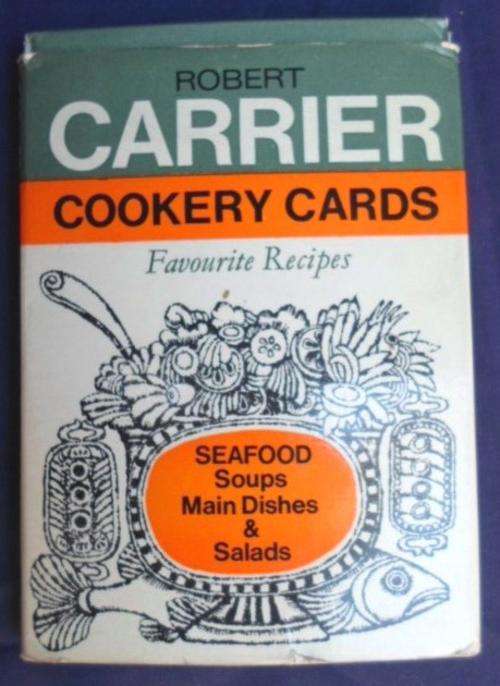 VINTAGE ROBERT CARRIER COOKERY CARDS - 20 CARDS STILL IN ORIGINAL BOX - CIRCA 1967
