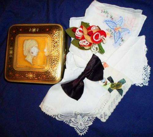 SOMETHING FOR THE GENTLEMAN, SOMETHING FOR THE LADY - ALL IN A TIN FROM GRANDMA!!