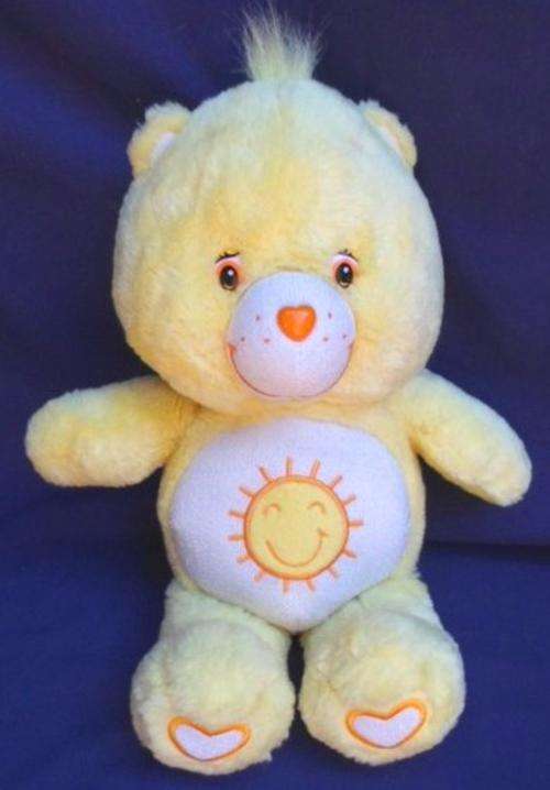 LOVELY 34CM CARE BEAR - YELLOW AND SUNNY!!