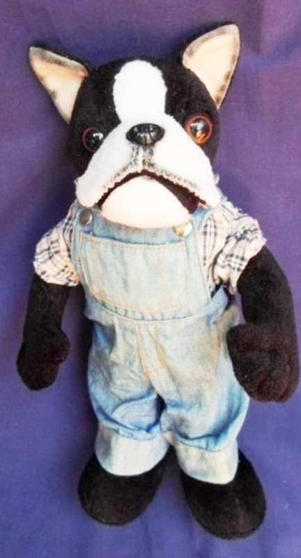 A 'STUFFINS' FARMER DOG IN HIS DUNGAREES!!