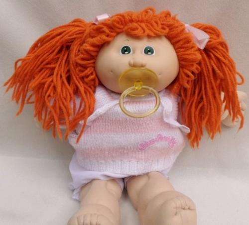 A VINTAGE CABBAGE PATCH DOLL WITH CPK JERSEY - ONE OF THE EARLY ONES!!